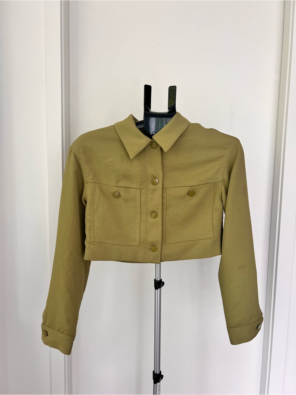 Wilfred Olive Cropped Jean Jacket